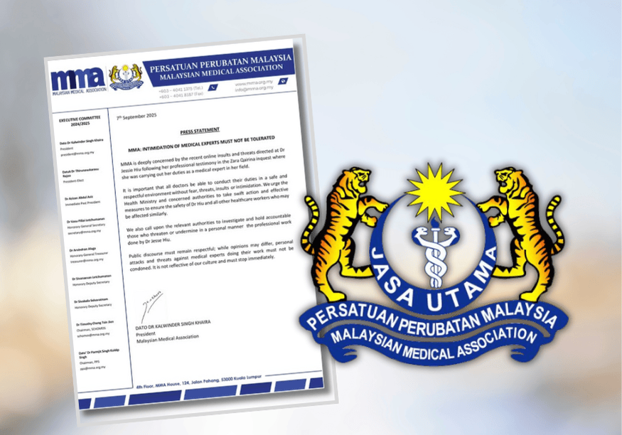 MMA Desak Siasatan Segera Ancaman Terhadap Pakar Perubatan