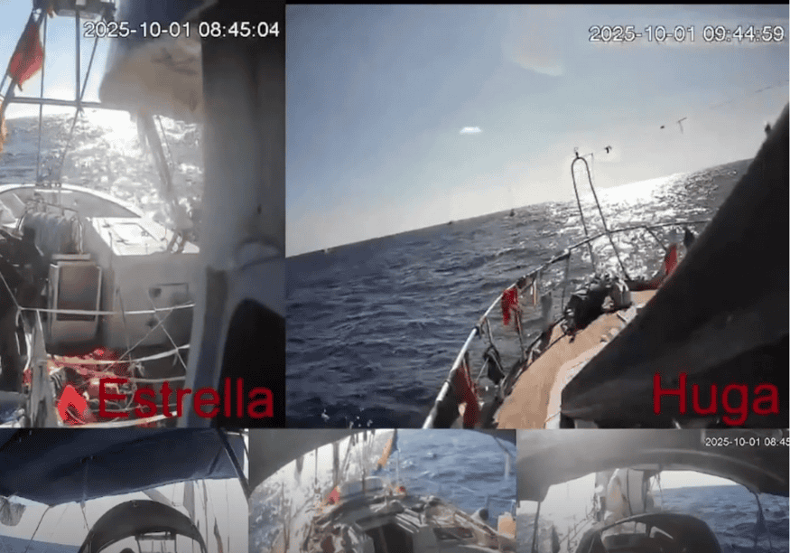 Flotilla Bantuan Gaza Dihadang Kapal Misteri, Israel Dituduh Guna Taktik Agresif 6 Flotilla Bantuan Gaza Dihadang Kapal Misteri, Israel Dituduh Guna Taktik Agresif
