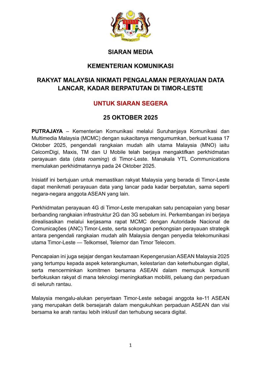 Rakyat Malaysia Nikmati Perayauan Data Lancar dan Berpatutan di Timor-Leste 1 photo 2025 10 25 21 10 58