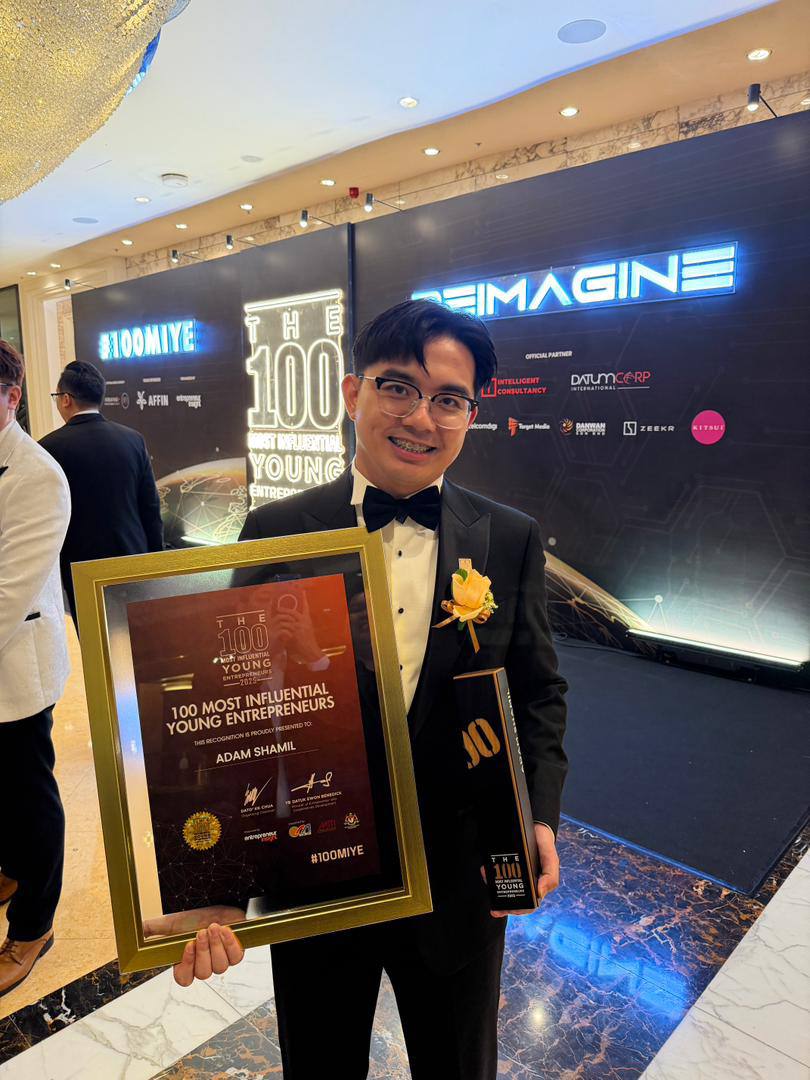 Adam Shamil Tersenarai 100 Usahawan Muda Paling Berpengaruh 2025