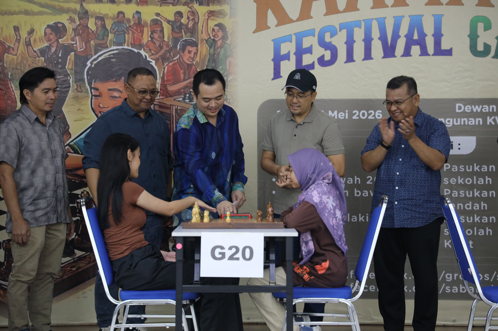 550 sertai festival catur Sabah Electricity sempena Hari Pekerja