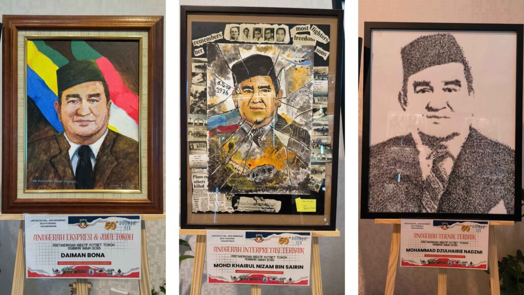 Pertandingan kreatif potret tokoh pemimpin Sabah, wadah hayati sejarah Double Six 3 2