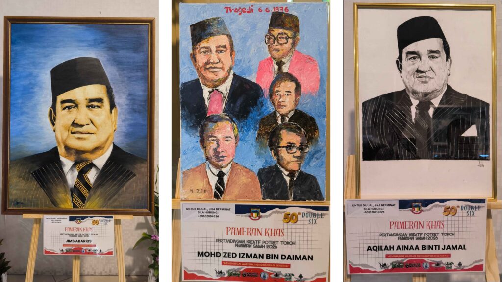 Pertandingan kreatif potret tokoh pemimpin Sabah, wadah hayati sejarah Double Six 5 4