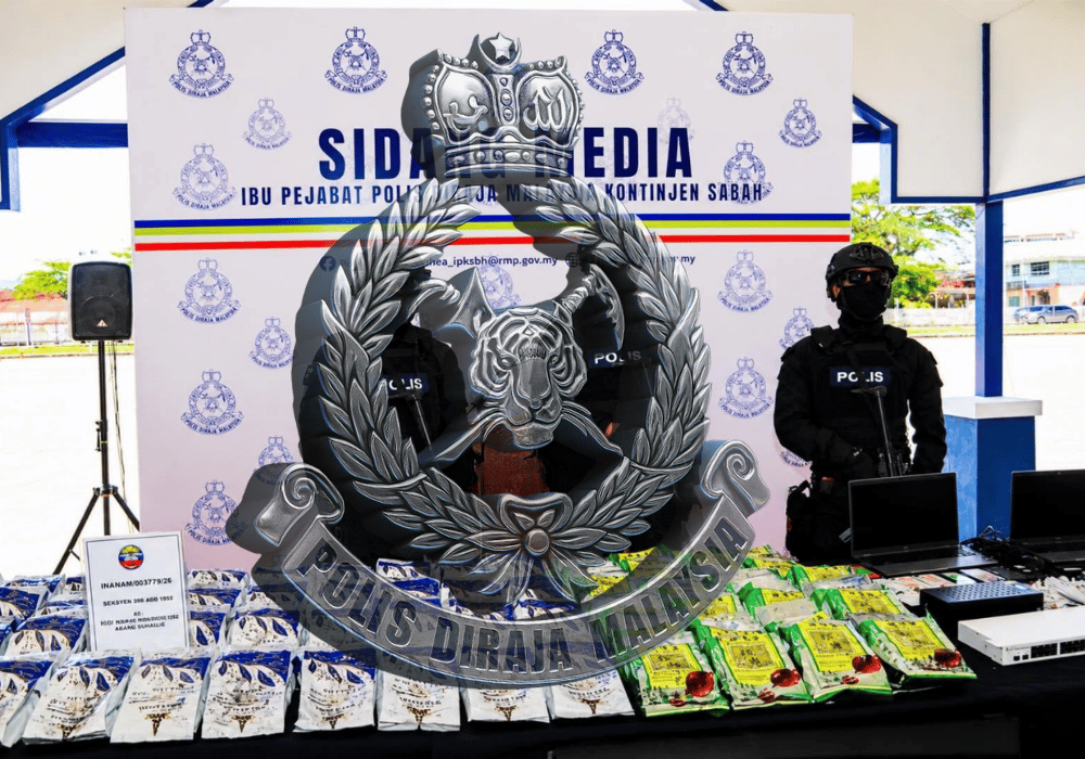 PDRM Sabah lumpuhkan sindiket penipuan dan dadah, rampasan hampir RM9.1 juta 3 Gambar Barangan Tangkapan Op Bayu