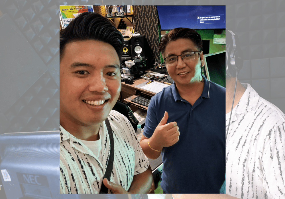 Sugandoi 2026 Runner-Up Sadri Masrani launches 'Izou Nosinduahan' 2 Gambar Sadri bersama komposer Nick Tudol